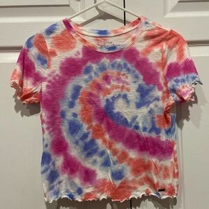 hollister tie dye crop top